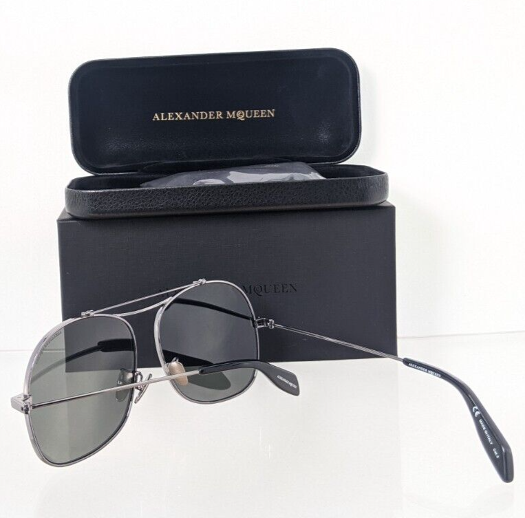 Brand New Authentic Alexander McQueen Sunglasses AM 0088 001 59mm Frame