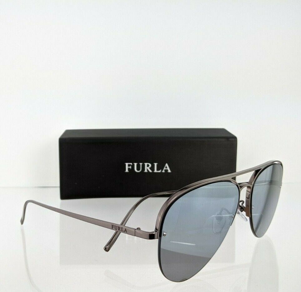 Brand New Authentic FURLA Sunglasses SFU 177 509X Gunmetal 59mm Frame