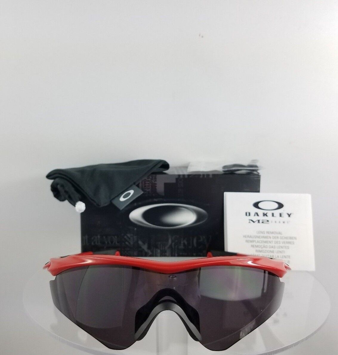 Brand New Authentic Oakley Sunglasses OO9345 02 Frame Red Line Warm Grey 934502