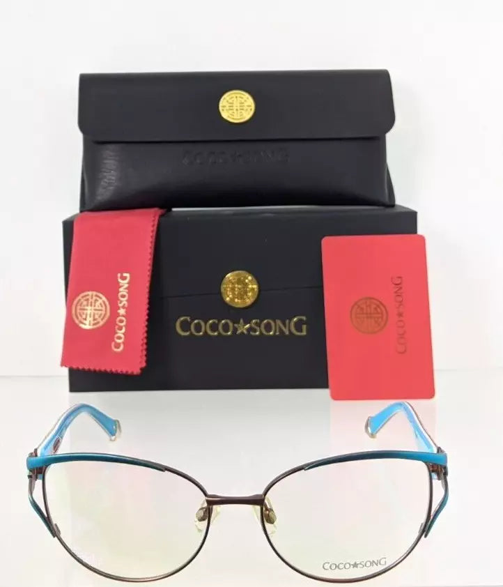 Brand New Authentic COCO SONG Eyeglasses Smile Shadow Col 2 53mm CV098