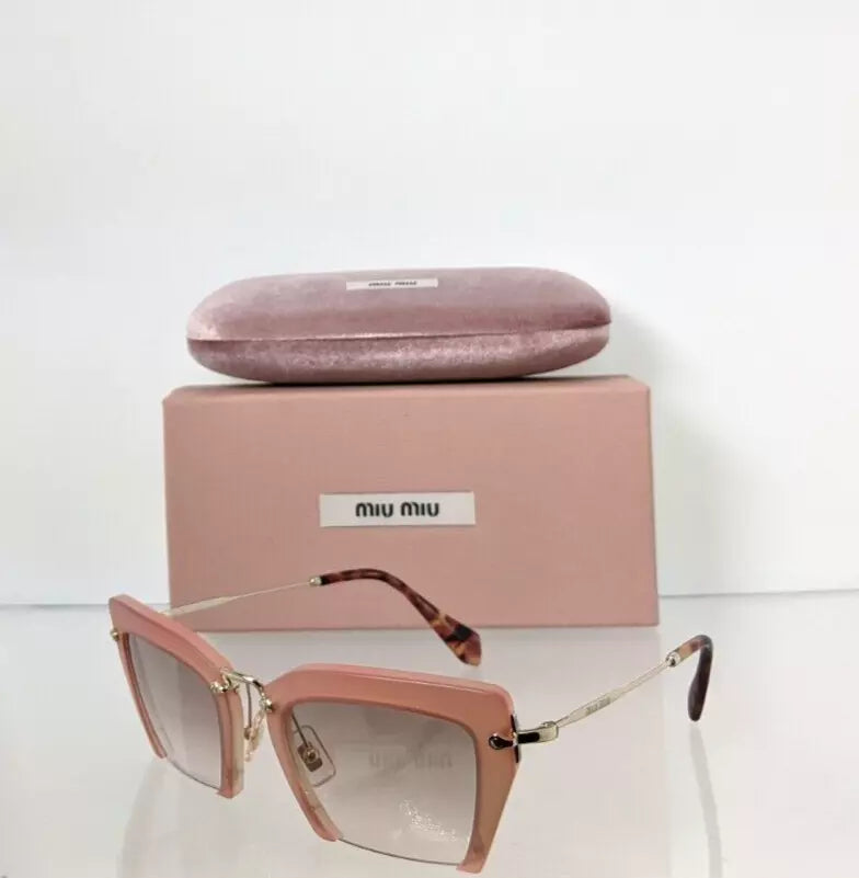 Brand New Authentic MIU MIU SMU 10Q UA8 - 1L0 Sunglasses Grey SMU10Q Frame