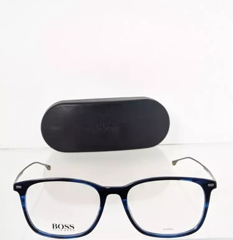 New Authentic HUGO BOSS Eyeglasses 1015 38I Blue 58mm Frame