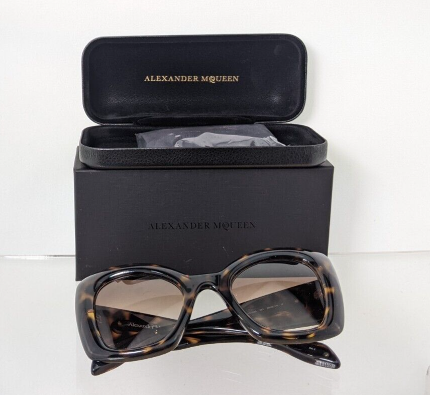 Brand New Authentic Alexander McQueen Sunglasses MQ 0402 Tortoise 002 53mm Frame