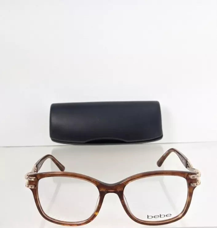 New Authentic BEBE Eyeglasses BB 5172 200 Topaz 52mm Brown Frame