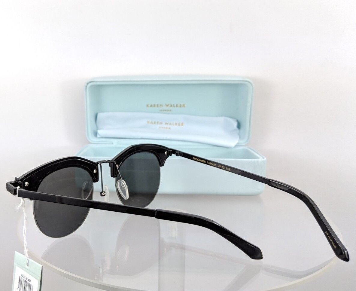 Brand New Authentic Karen Walker Sunglasses BUCCANEER Black 47mm