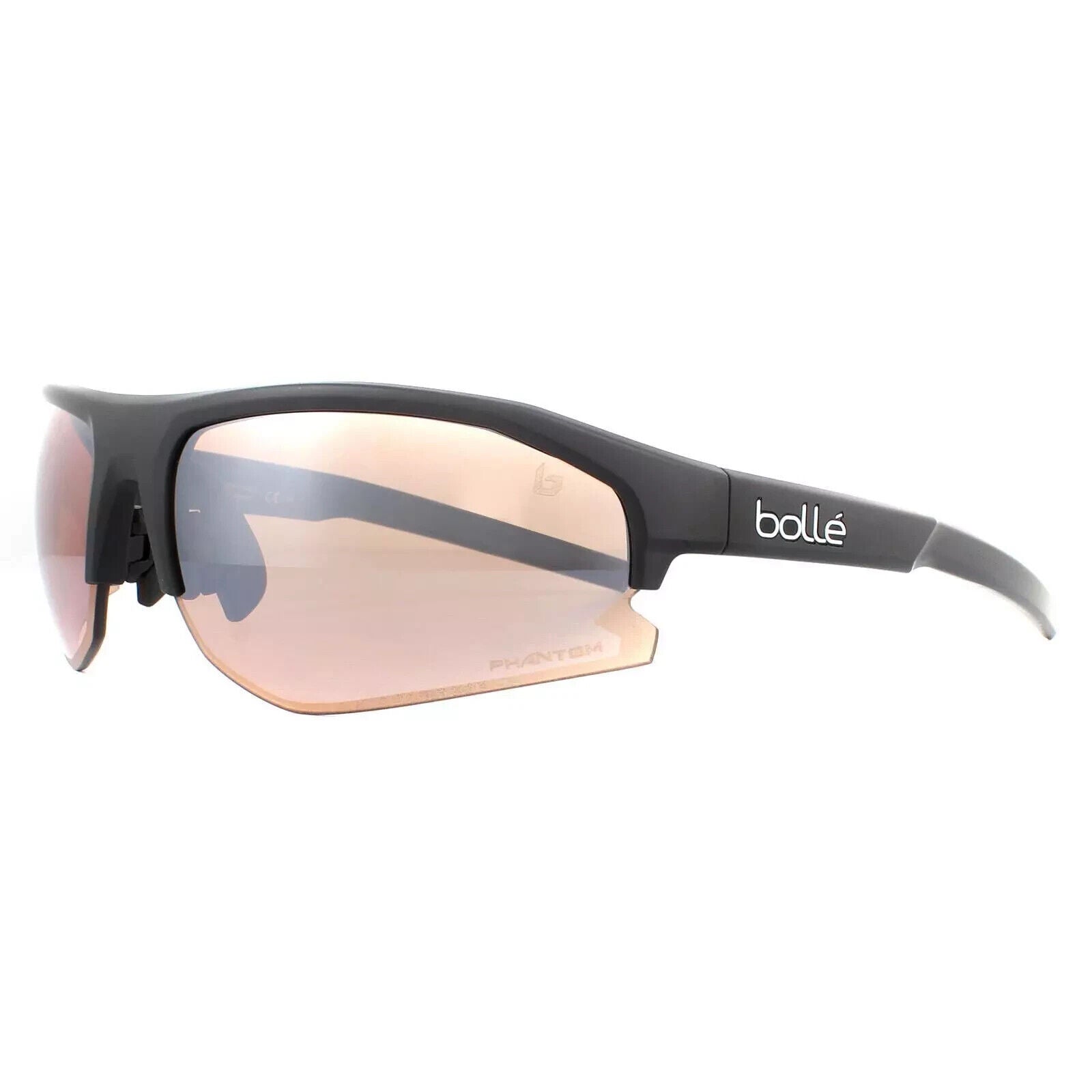 Brand New Authentic Bolle Sunglasses BOLT 2.0 Matte Black Frame