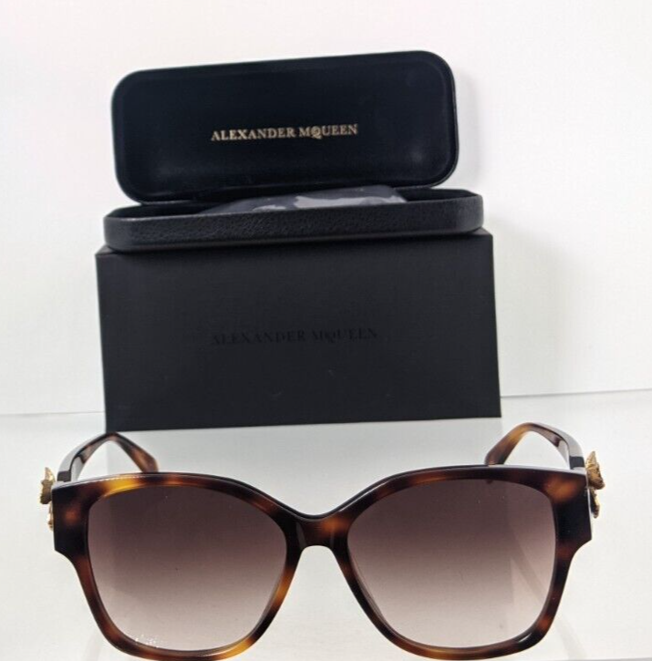 Brand New Authentic Alexander McQueen Sunglasses AM 0370 002 56mm Frame