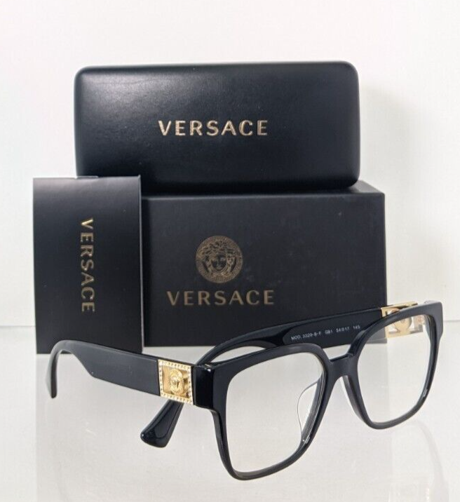 Brand New Authentic Versace Eyeglasses MOD. 3329 GB1 54mm 3329-B Frame