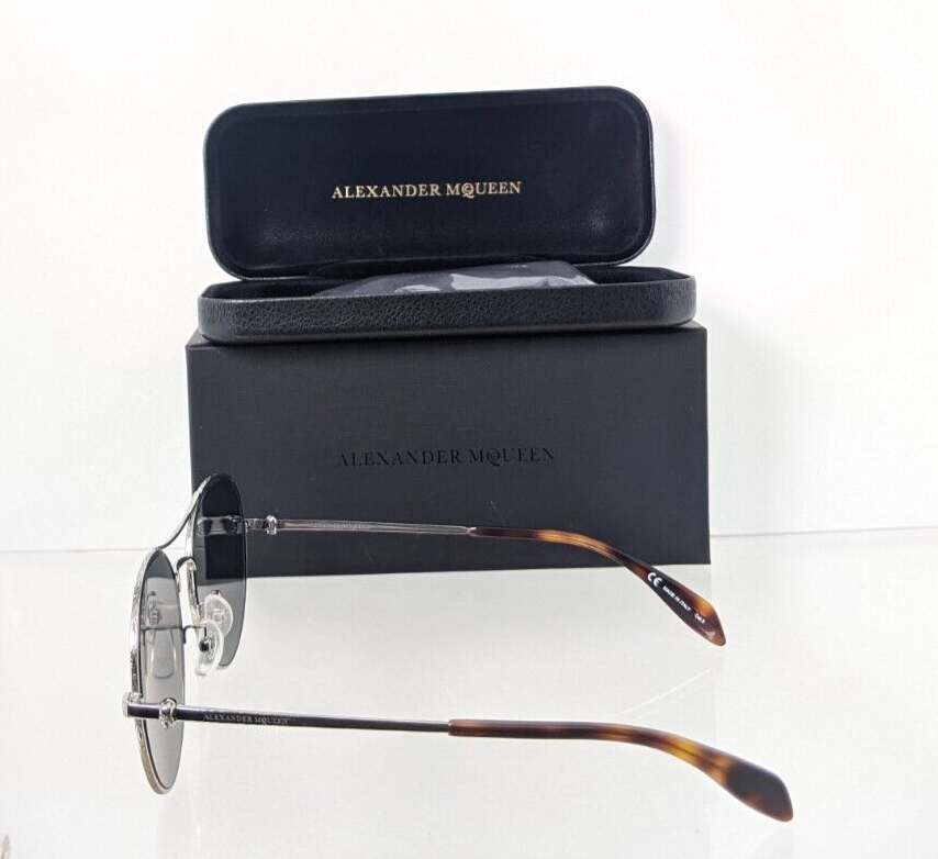 Brand New Authentic Alexander McQueen Sunglasses AM 0174 002 57mm Frame