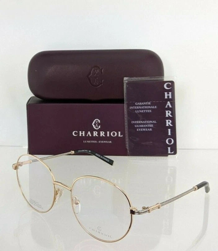 Brand New Authentic Charriol Eyeglasses PC 71022 PC71022 C02 51mm Black Gold
