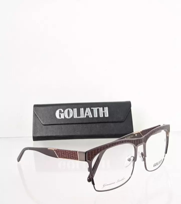 Brand New Authentic GOLIATH Eyeglasses XIX Brown 59mm Frame