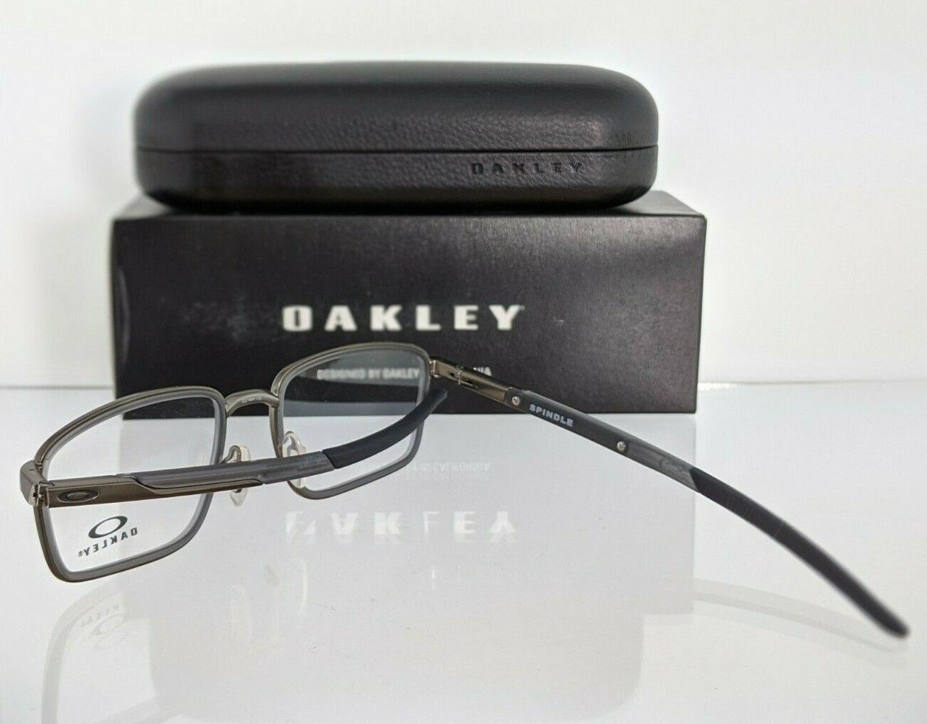 Brand New Authentic Oakley Eyeglasses OX3235 0252 Spindle Titanium 52mm 3235