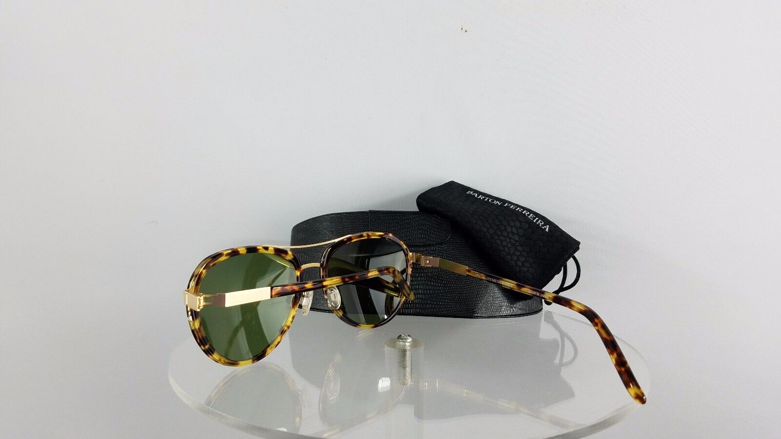 Brand New Authentic Barton Perreira Sunglasses Allied Metal Works A060 Tortoise