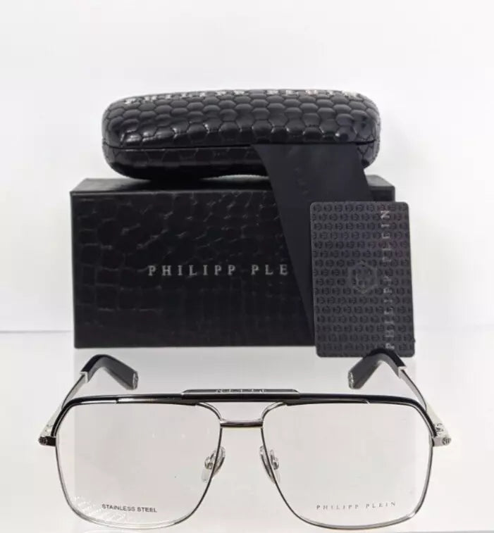 New Authentic Philipp Plein Eyeglasses VPP 085 Col 0578 VPP085 Pure Frame