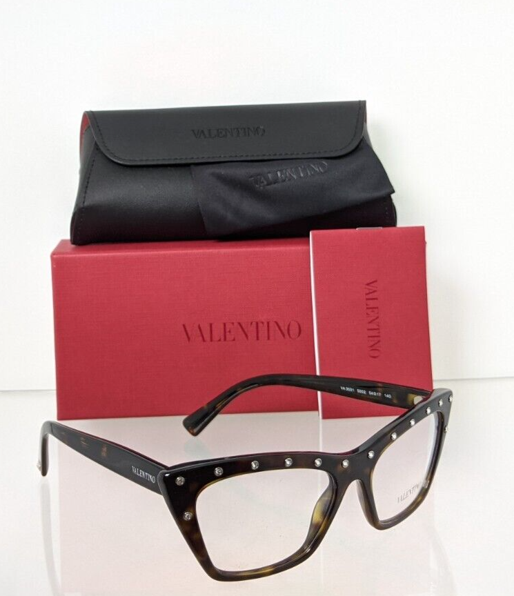 Brand New Authentic Valentino Eyeglasses VA 3031 5002 52mm 3031 Tortoise Gold