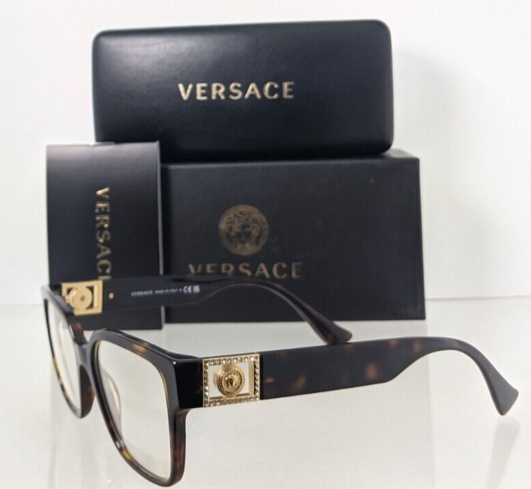 Brand New Authentic Versace Eyeglasses MOD. 3329-B 108 52mm 3329-B Frame