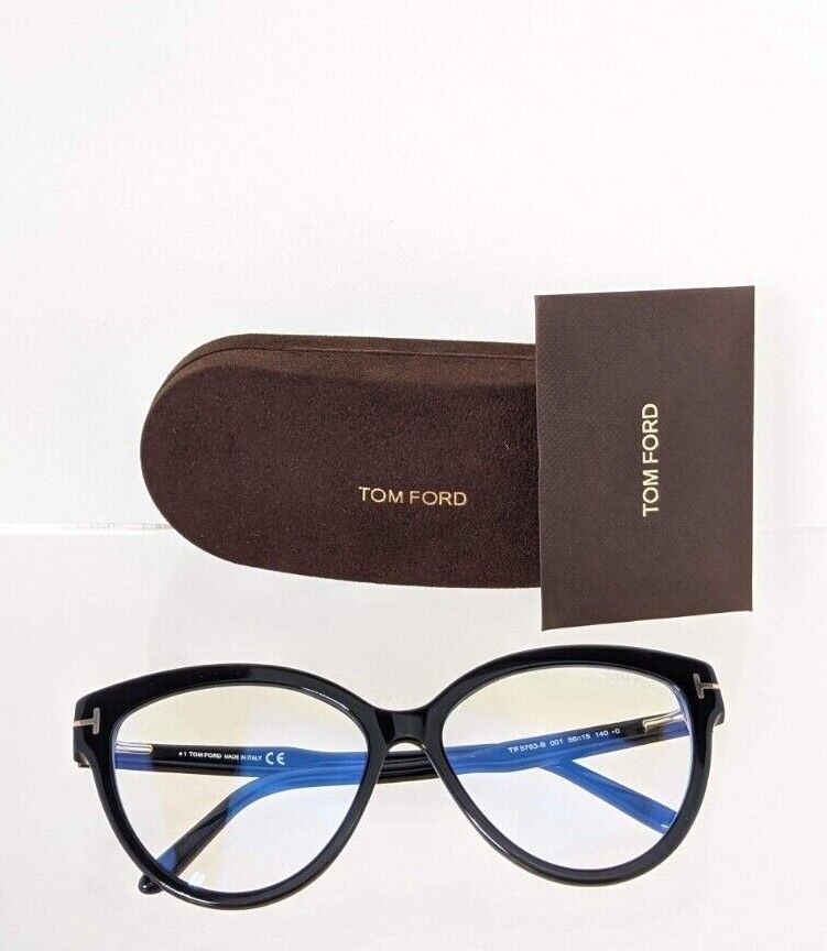 Brand New Authentic Tom Ford TF 5763 Eyeglasses 001 Frame FT 5763-B 56mm Frame