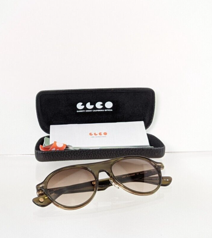 Brand Authentic Garrett Leight Sunglasses Lady Eckhart OT-OG Olive 50mm Frame