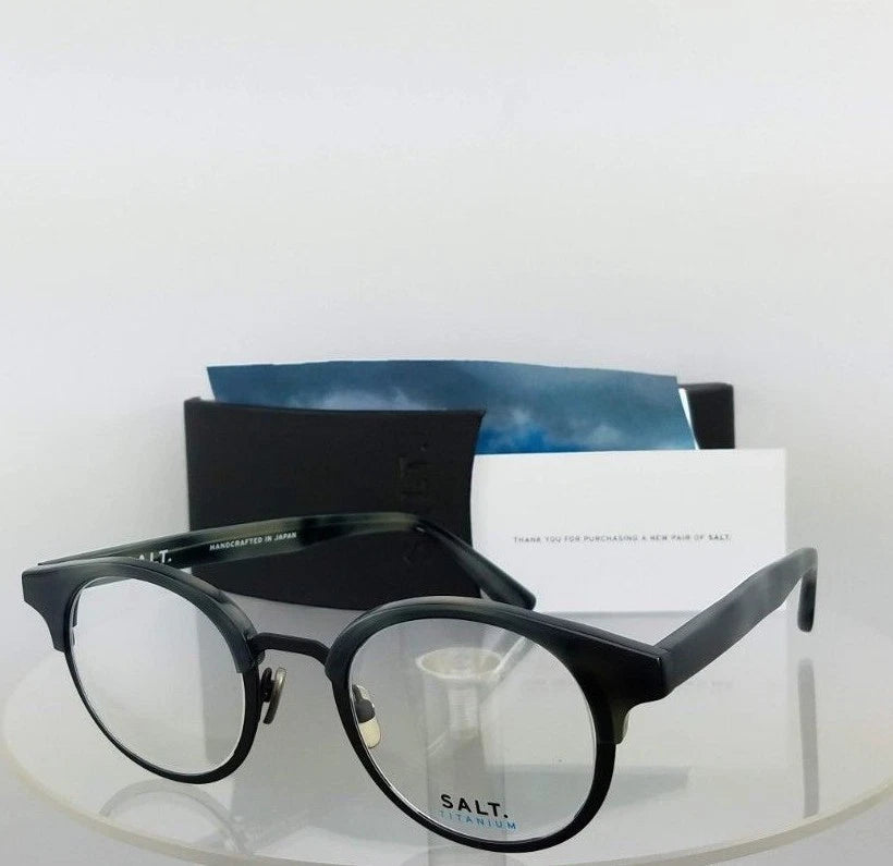 Brand New Authentic Salt Eyeglasses Rumack Dus Grey 46Mm Titanium Frame