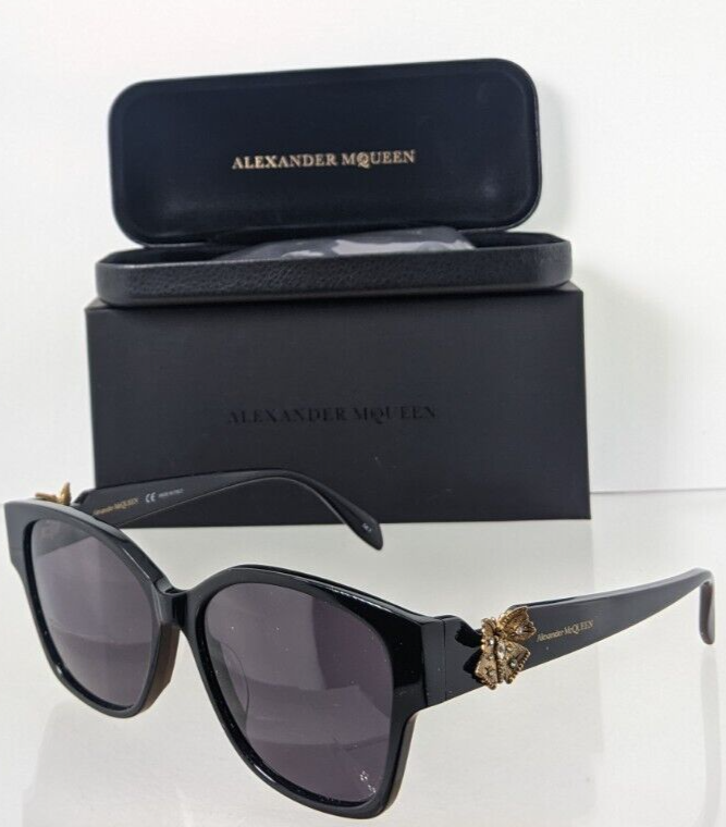 Brand New Authentic Alexander McQueen Sunglasses AM 0370 001 56mm Frame