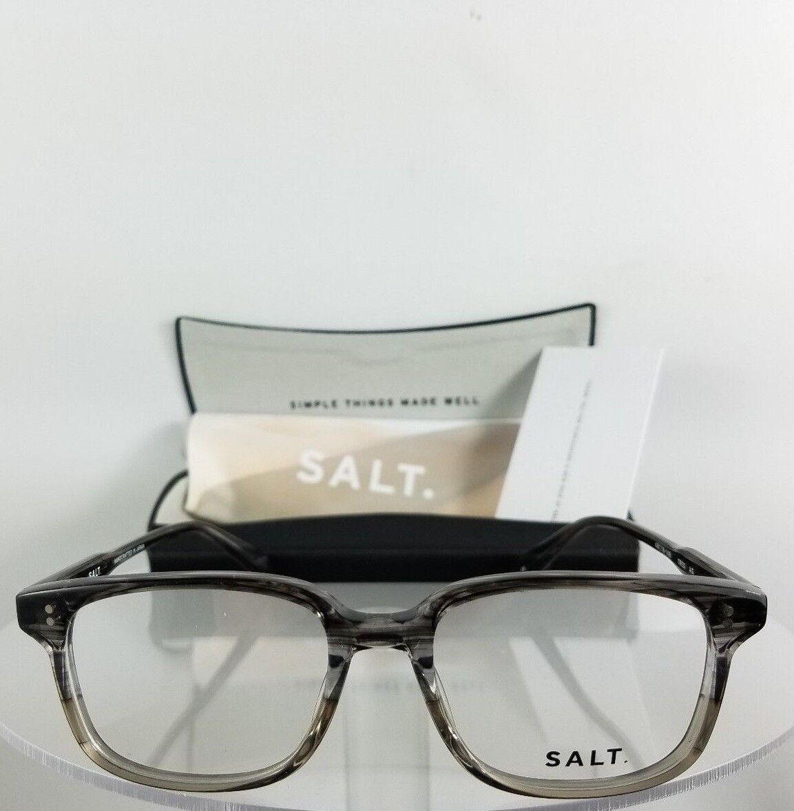 Brand New Authentic SALT Eyeglasses GREG AG Charcoal Grey Frame 48mm