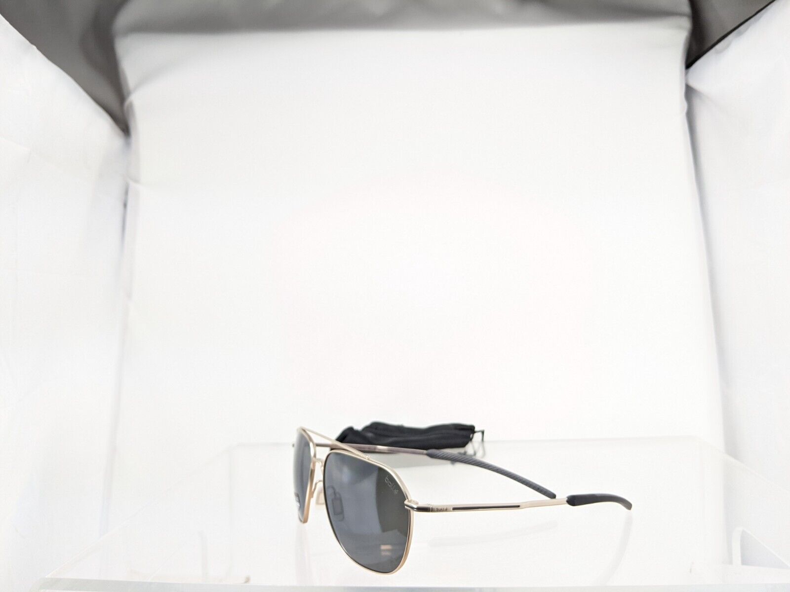 Brand New Authentic Bolle Sunglasses SOURCE Matte Silver Polarized Frame