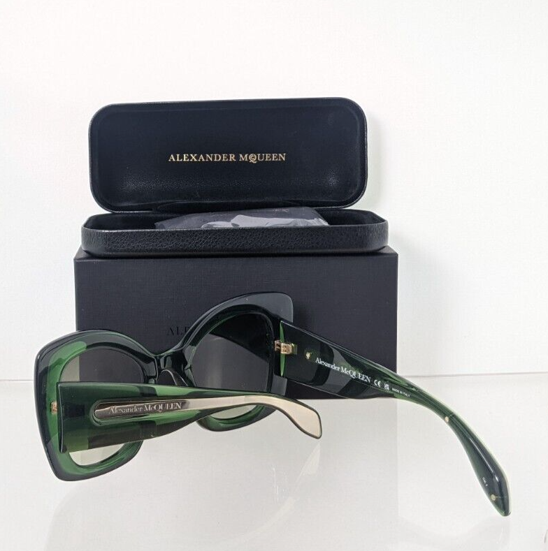 Brand New Authentic Alexander McQueen Sunglasses MQ 0402 Green 005 53mm Frame