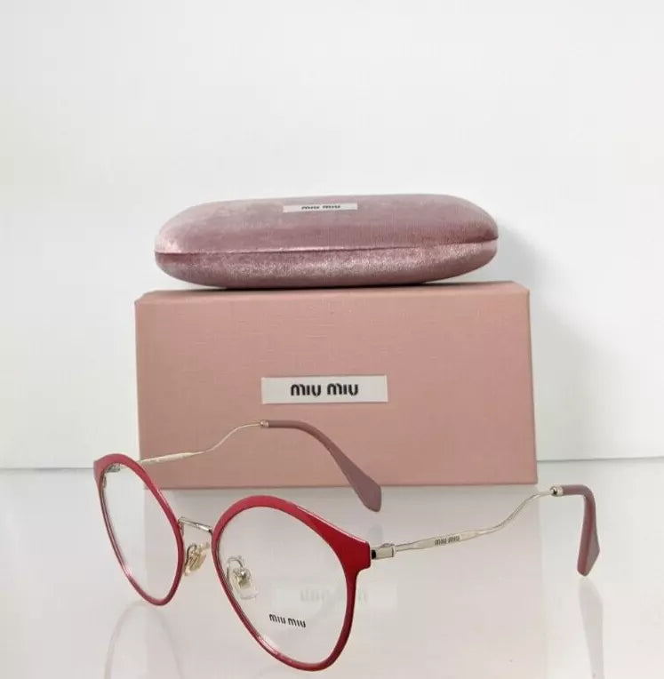 Brand New Authentic Miu Miu Eyeglasses VMU 52Q C4O - 1O1 Red Gold 52Q Frame