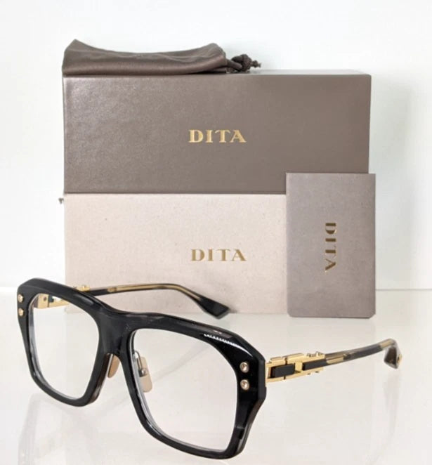 New Authentic Dita Eyeglasses GRAND APX DTX-417-A-01 Ink Swirl 57mm Frame