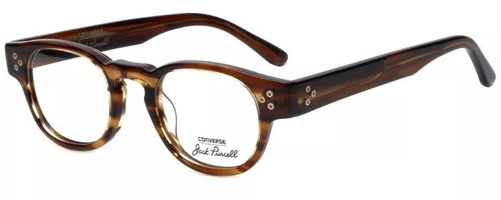 Brand New Authentic Converse Eyeglasses P002 Brown Horn 46mm Frame