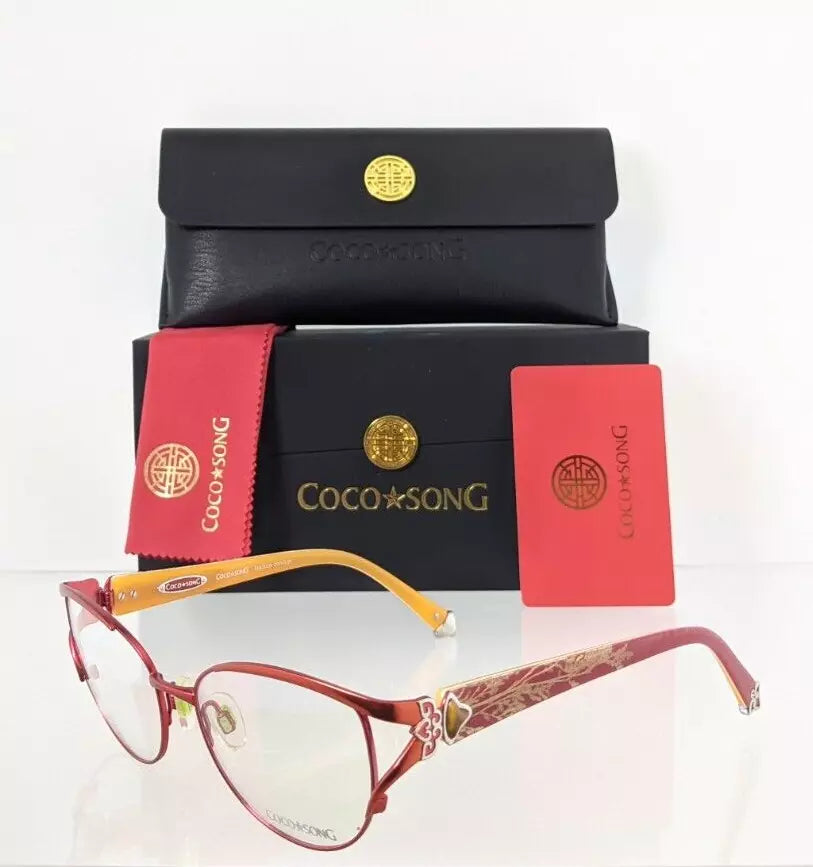 Brand New Authentic COCO SONG Eyeglasses Smile Shadow Col 4 53mm CV098