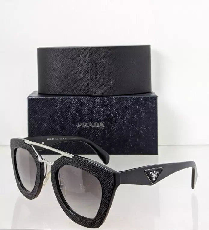 Brand New Authentic Prada Sunglasses SPR 14S Sunglasses 1AB - 0A7 Black Frame