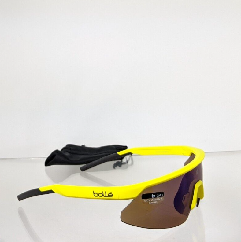 Brand New Authentic Bolle Sunglasses Micro Edge Matte Yellow Frame