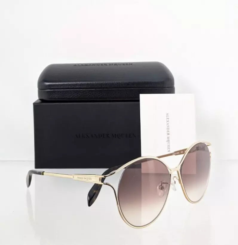 Brand New Authentic Alexander McQueen Sunglasses AM0210SA 002 57mm 0210