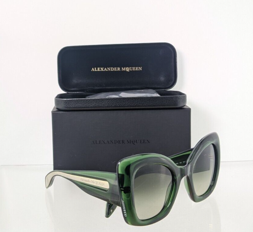 Brand New Authentic Alexander McQueen Sunglasses MQ 0402 Green 005 53mm Frame