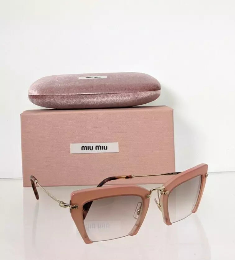 Brand New Authentic MIU MIU SMU 10Q UA8 - 1L0 Sunglasses Grey SMU10Q Frame