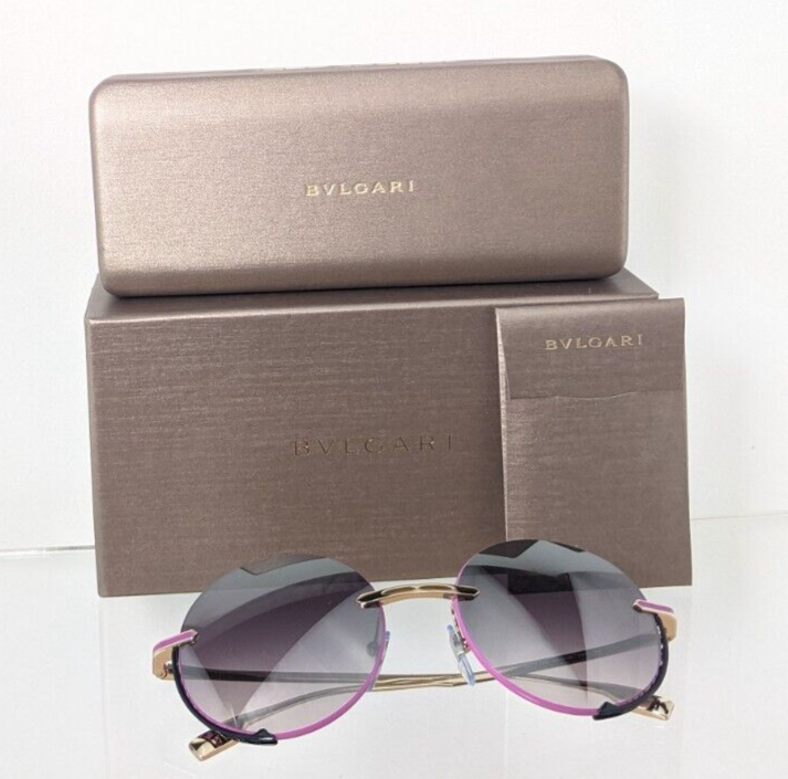 Brand New Authentic Bvlgari Sunglasses 6153 2014/58 56mm Lavender Gold Frame