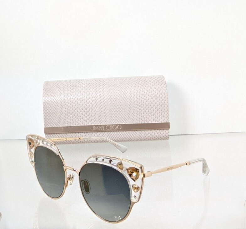 Brand New Authentic Jimmy Choo Sunglasses Audrey /S REJFQ Crystal/Gold Frame