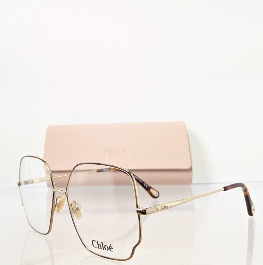 Brand New Authentic Chloe Eyeglasses CE 0096 004 57mm Tortoise Gold 0096O Frame