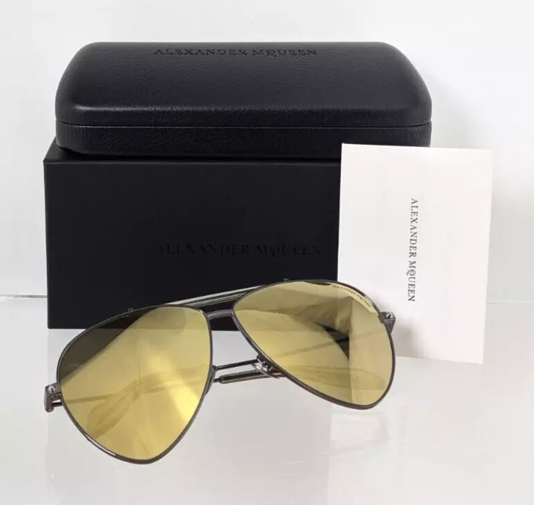 Brand New Authentic Alexander McQueen Sunglasses AM0058SA 003 63mm 0058