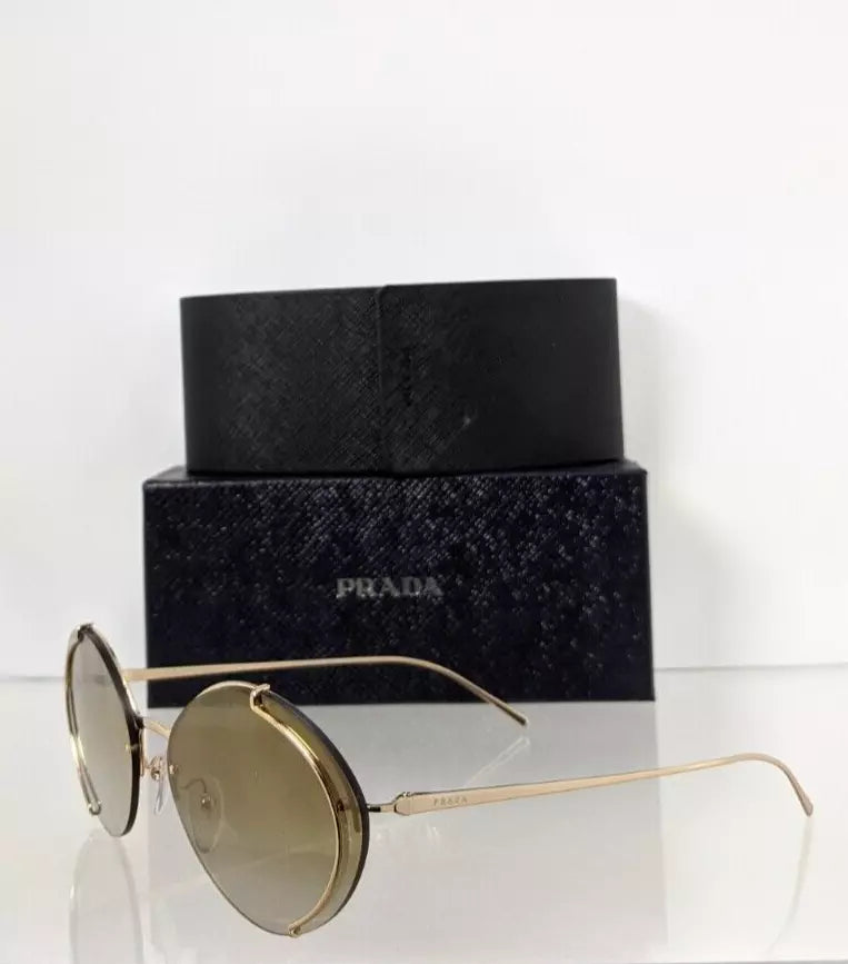 Brand New Authentic Prada Sunglasses SPR 60U Sunglasses 5AK - 2G2 Gold