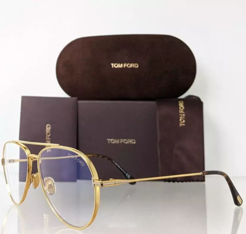 Brand New Authentic Tom Ford TF 5800 Eyeglasses 030 Frame FT 5800-B Gold Frame