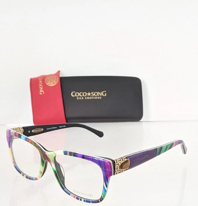 New Authentic COCO SONG Eyeglasses Black Ice Col. 5 55mm CV155