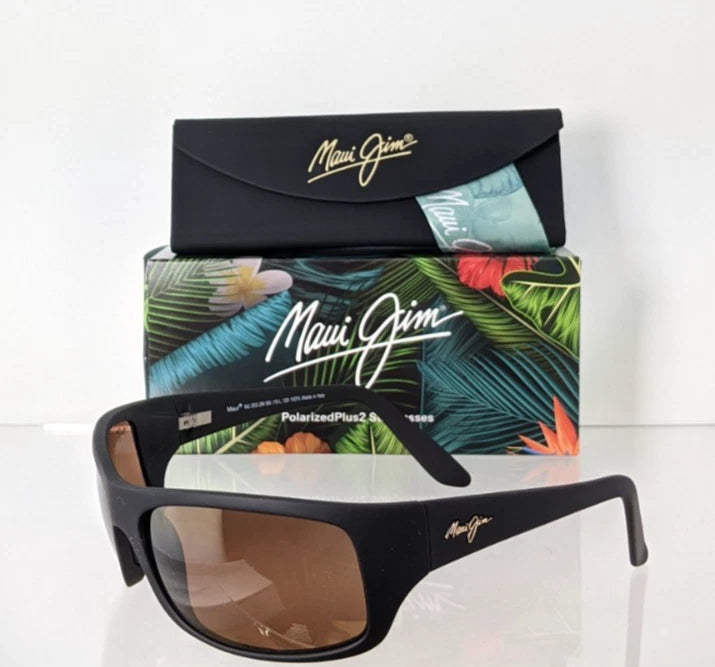 Brand New Authentic Maui Jim Sunglasses PEAHI MJ 202 - 2M STG - BG 65mm