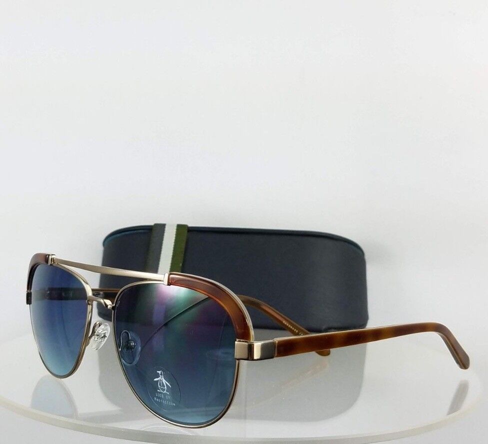 Brand New Authentic Penguin Sunglasses The Martin 55mm Tortoise Washed Gold