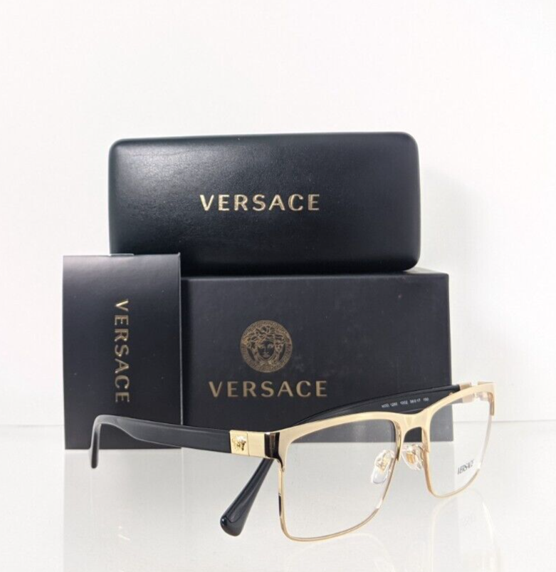 Brand New Authentic Versace Eyeglasses MOD. 1285 56mm Gold 1002 Frame