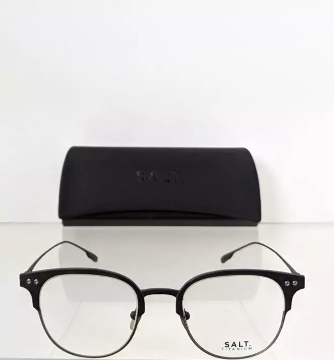 Brand New Authentic Salt Eyeglasses HOOPER BS/CHR Black Frame 48mm