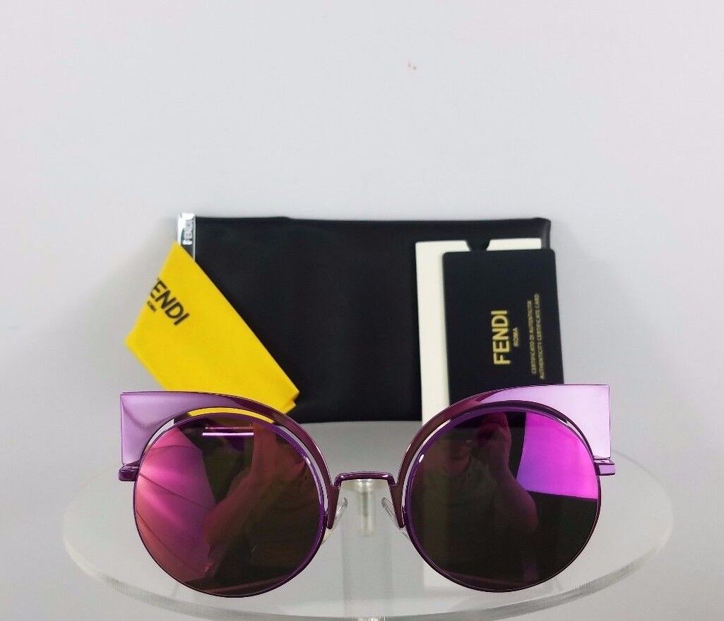 Brand New Authentic Fendi FF 0177/S Sunglasses QZHPE Violet Mirror 53mm 0177