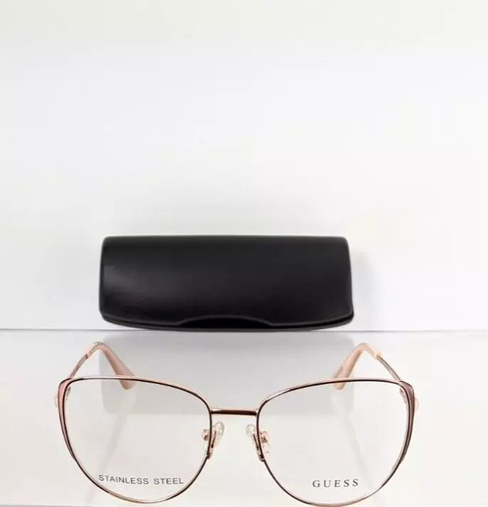 Brand New Authentic Guess Eyeglasses GU 2904 074 Rose Gold Frame 2904