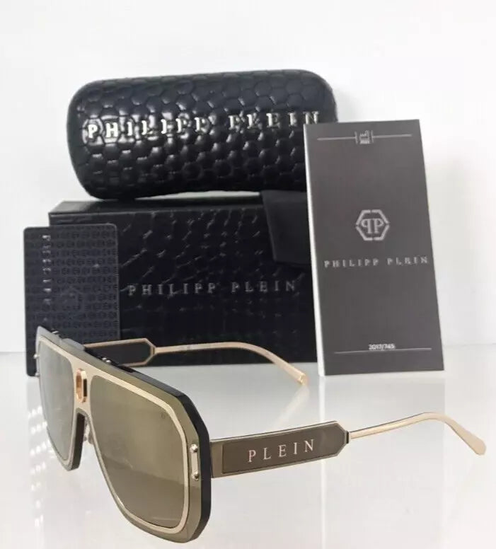 New Authentic Philipp Plein Sunglasses SPP 050 Col 300G Adventure SPP050 Frame